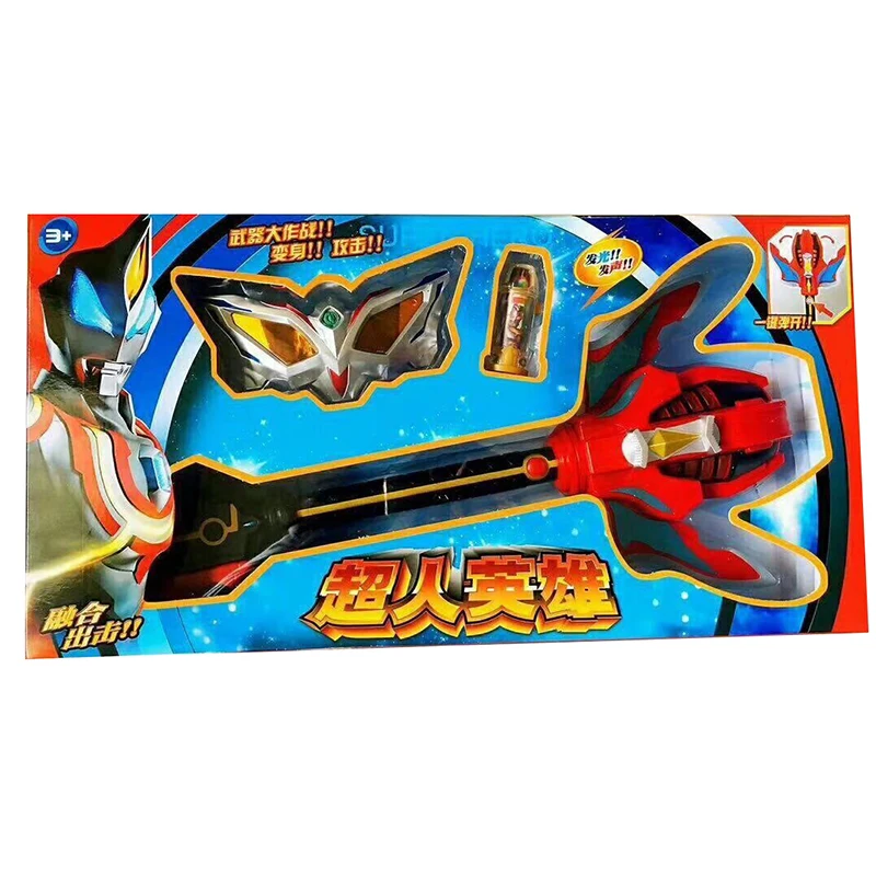 Японский аниме Ultraman Altman рисунок бог лазерный меч игрушка с музыкой СВЕТОДИОДНЫЙ Мигающий детские игрушки Рождественский подарок