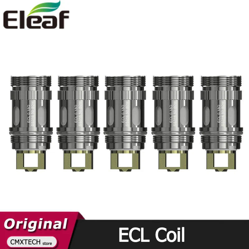 Tanio 5 sztuk/partia Eleaf ECL cewka 0.18ohm 50-80W podwójna głowica cewki SS316 sklep