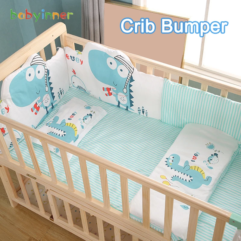 One Piece Baby Crib Fence Cotton Baby Cot Bumper Crib Bumper Wrap Around Protection Bedding Sets