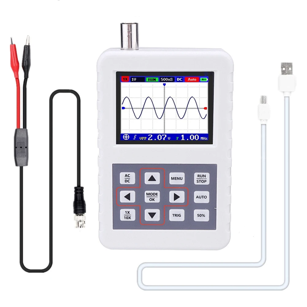 

New ADS2050H ADS2031H Handheld Oscilloscope High Precision Portable 2.4 Inch LCD Screen SF66