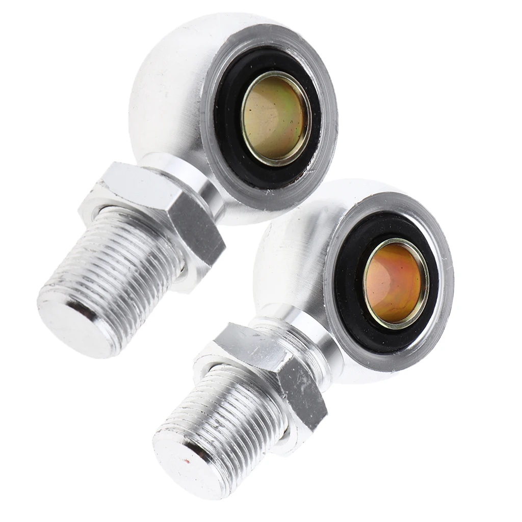 

2pcs Custom Motorcycle Shock Absorber Rear Suspension Round Eye Adapters 12mm Sliver