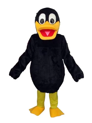 

Fashion Design Long Wool Black Duck Mascot Costume Adult Birthday Party Fancy Dress Halloween Cosplay Outfits Clothing Xmas