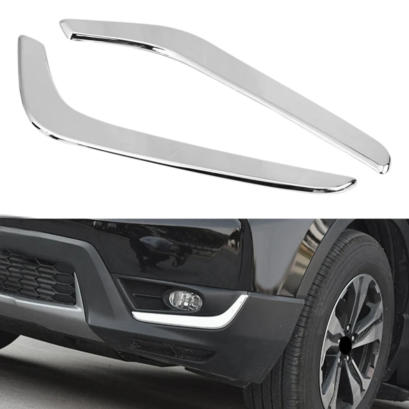 

for Honda CRV 2017-2019 Front Fog Light Eyebrow Fog Light Trim Cover Front Fog Light Strip Sequin Sticker Decoration