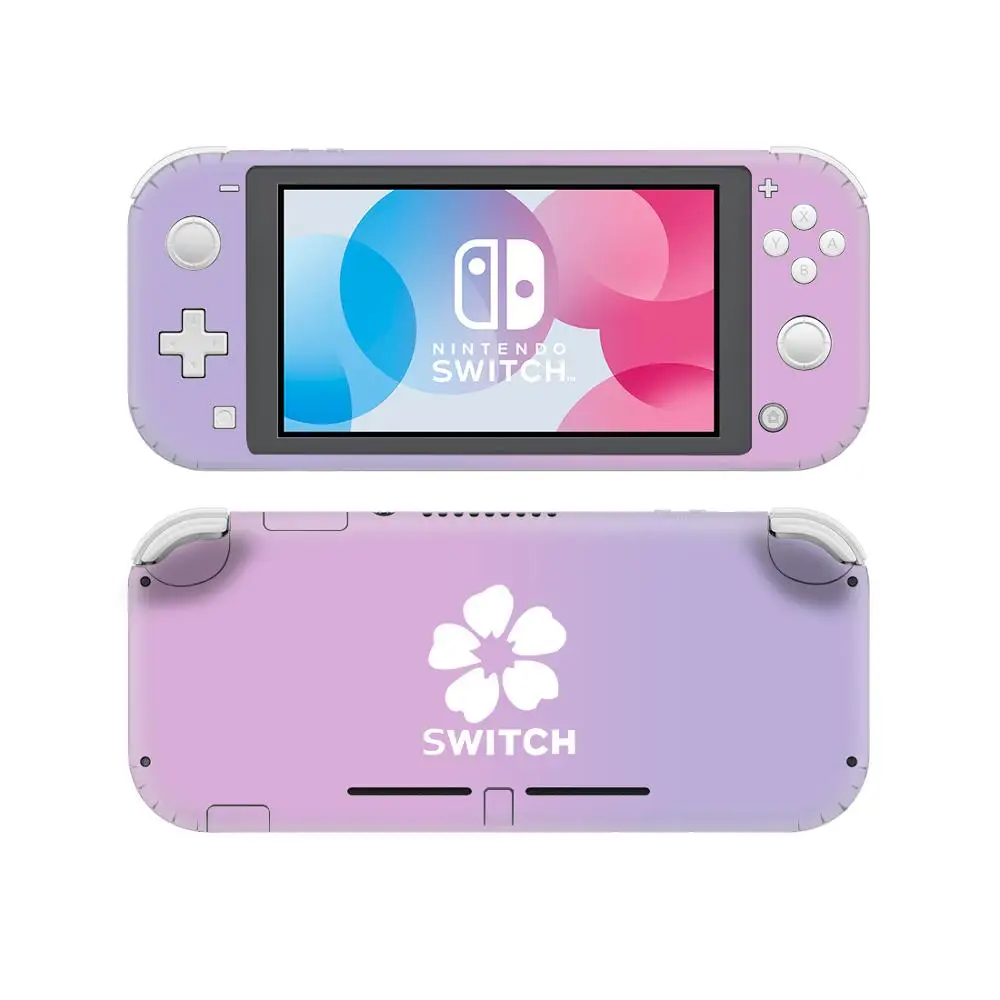 Чистый фиолетовый розовый цветок Nintendo Switch наклейка на кожу Наклейка Обложка для