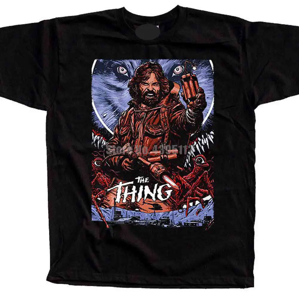 

The Thing Movie Poster Male Summer Shirts Ak-47 Shirts Mens Anime Shirt Yaoi Tshirts Male Member Hfbcer