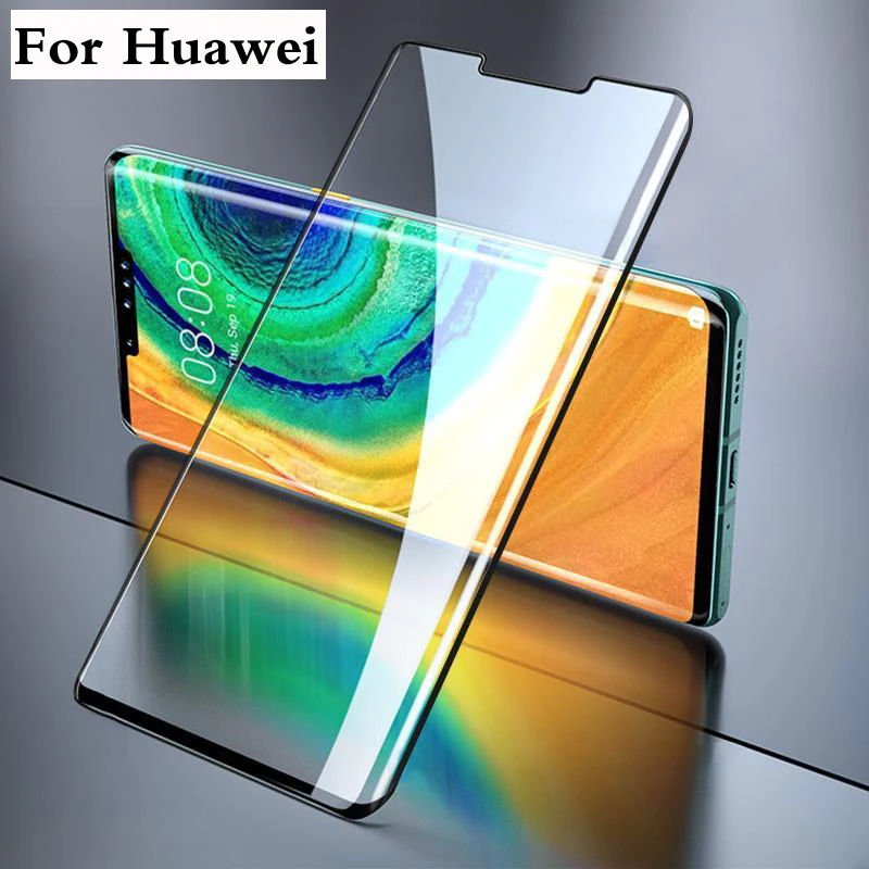 Полное покрытие Защитное стекло для Huawei Mate 10 20 30 Lite P30 Pro световое освещение, как защита экрана на P30pro телефон защитная пленка 9D