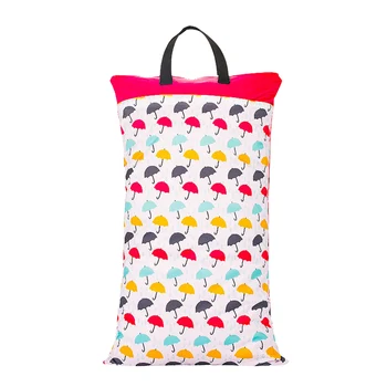 

Inserts Nappy Wet Dry Cloth Diaper Bag Large Capacity Printed Daily Travel Baby Home Hanging Waterproof Portable Double Zipper