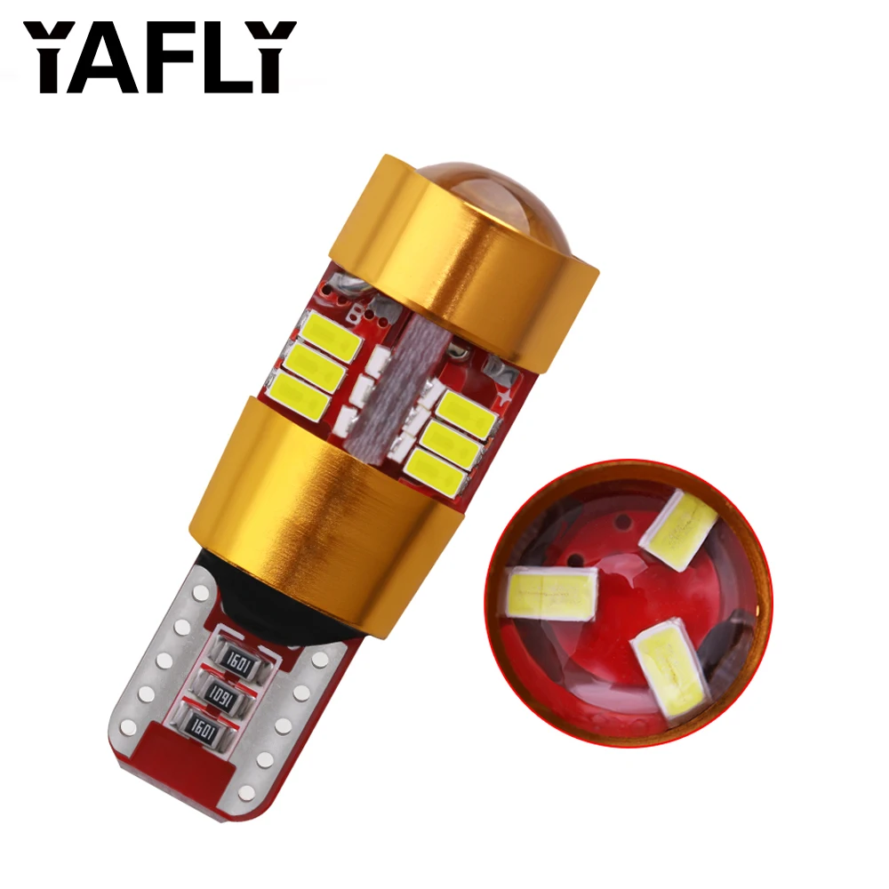 

LED canbus W5W 3014 T10 194 186 27SMD 6000K light Bulb Auto for License plate reading car door trunk car lamp 12v Signal light