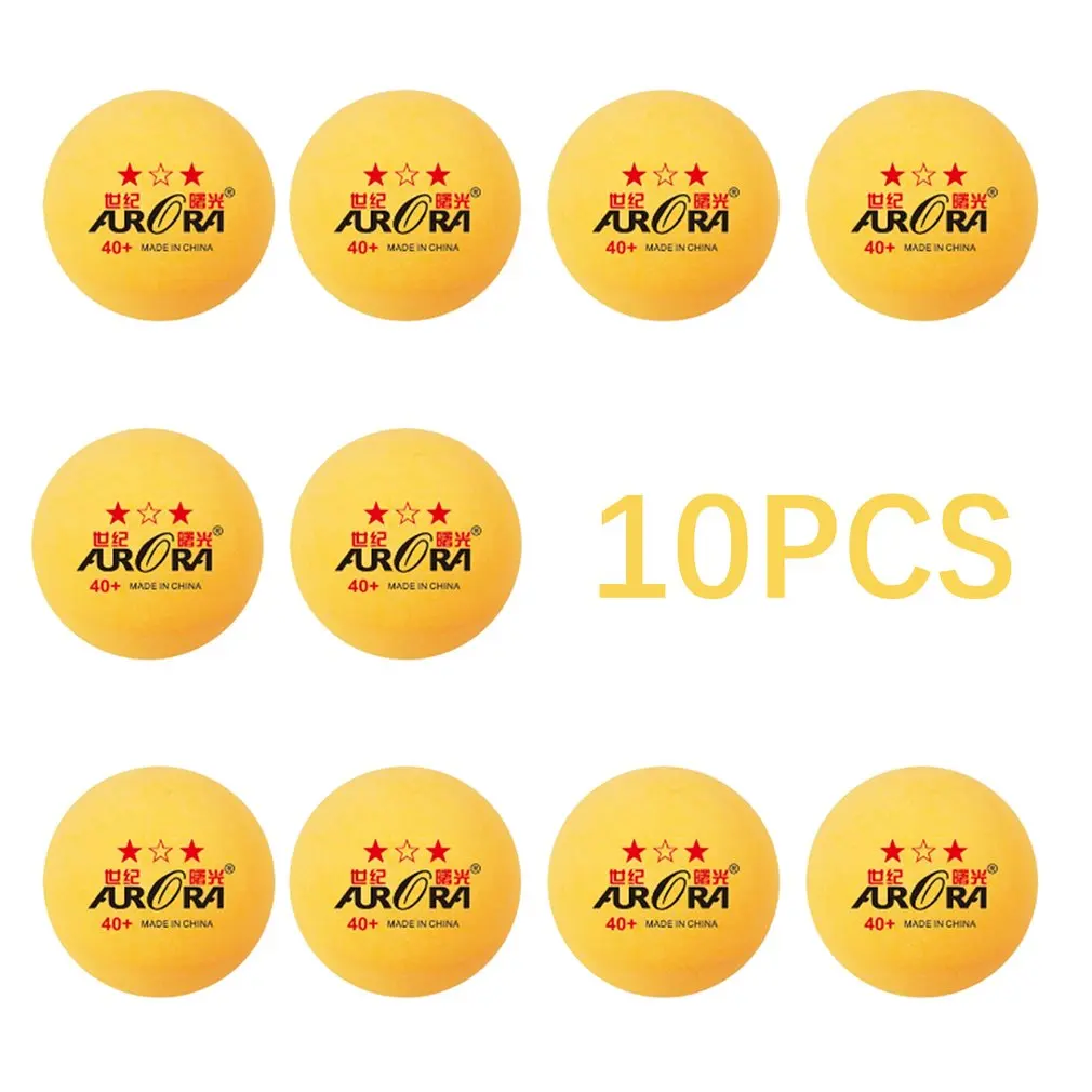 

10 Pcs Professional Practice Ping-Pong Ball Table Tennis Ball In Bulk Competition Match Training Equipment Yellow Drop Shipping