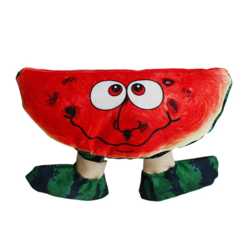 Жевательная игрушка для домашних животных для решения скуки мультфильм арбуз пищащая собака укус-устойчивая молярная игрушка