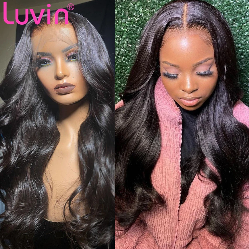 Flash Sale Wigs Lace-Wig Human-Hair Body-Wave Long-Lace Luvin Women Glueless Pre-Pluck 13x4  33mj6A1JwkJ