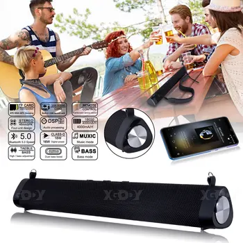 

Soundbar Outdoor Picnic Wireless Cinema System Home Party Sports Fitness Strap Bluetooth Speaker