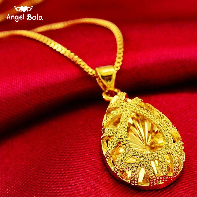 24K Gold мусульманская ожерелье для женщин модные ислама ювелирные изделия свадьбы
