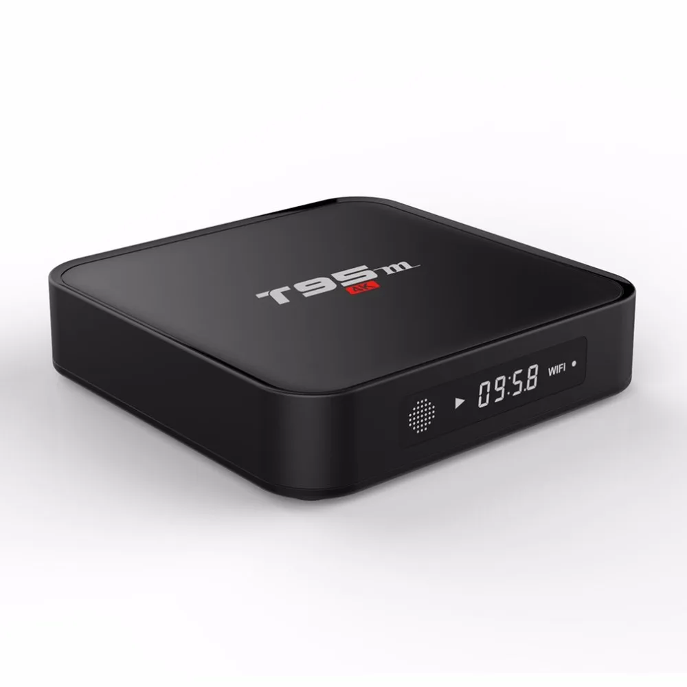 T95M Android5.1 ТВ-бокс с европейской вилкой Amlogic S905 1 ГБ DDR3 8 ГБ EMMC четырехъядерный 1080P Full HD 4K* 2K разрешение Поддержка 2,4G Wifi