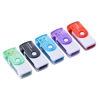 

Multifunction USB 2.0 Lot In 1 Multi Memory Card Reader For Micro SD TF M2 MMC SDHC MS Memory Cards Readers Color Random