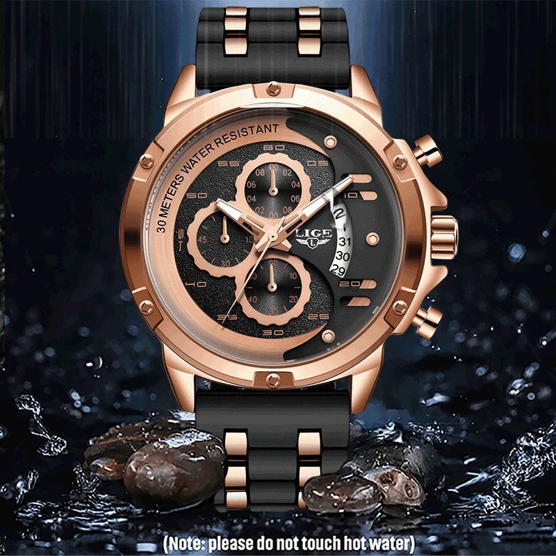 2020 Men Watches LIGE Top Brand Luxury Luminous Display Waterproof Watches Sport Chronograph Quartz WristWatch Relogio Masculino 2020 Men Watches LIGE Top Brand Luxury Luminous Display Waterproof Watches Sport Chronograph Quartz WristWatch Relogio Masculino