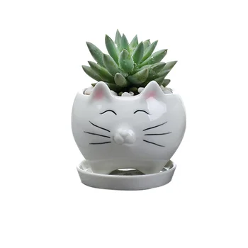 

1 pcs Ceramics Flower Pots Exquisite Planter Ceramics Plant Pots Succulent Flower Pot for Office Home