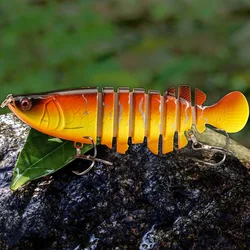11cm/18.6g Knotty Fish 8-section Bait ABS Plastic Hard Bait Bionic Bait Fake Bait Heavy Fishing Lures Sea Fishing