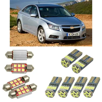 

superbright Interior led Car lights For chevrolet cruze j300 sedan Reading dome bulbs for cars error free dome map light