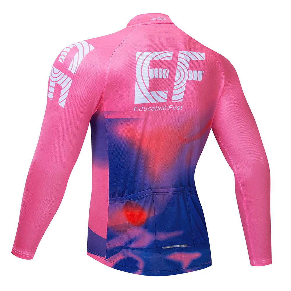 2019 EF Мужская футболка с длинным рукавом для велоспорта MTB велосипед одежда на