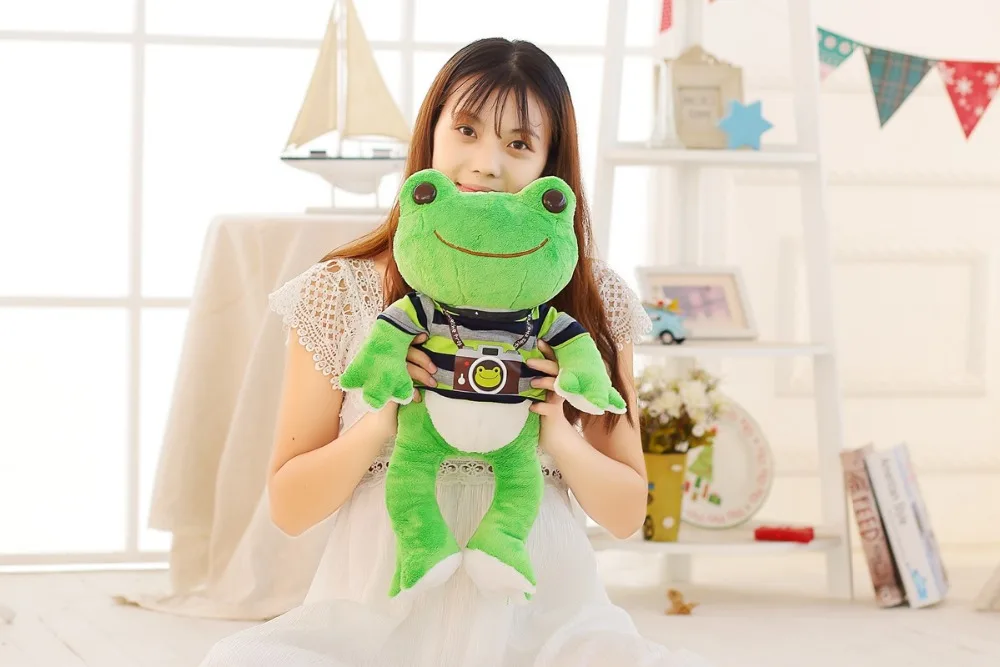 26cm/53cm Lovely Frog Cartoon Dressed Frog Animal Sleeping Presents Doll Kid Toy