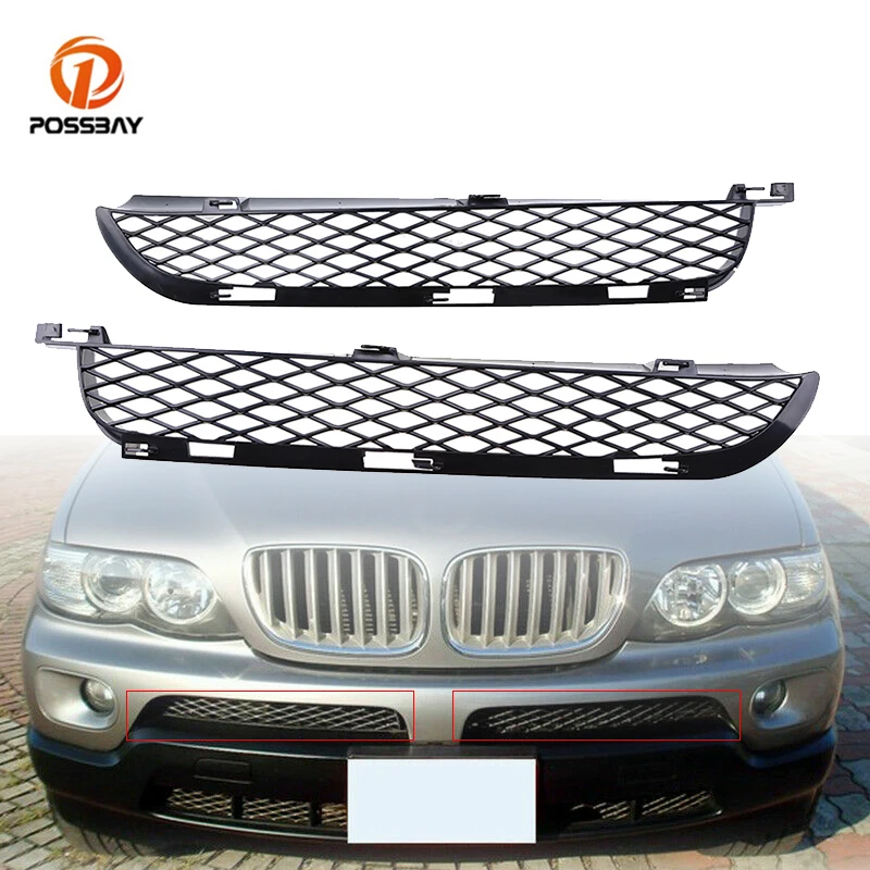 Car Front Lower Bumper Grille Auto Vent Replacement Parts 51117116397 51117116398 for BMW X5 E53 Facelift 2004 2005 2006 | Автомобили и