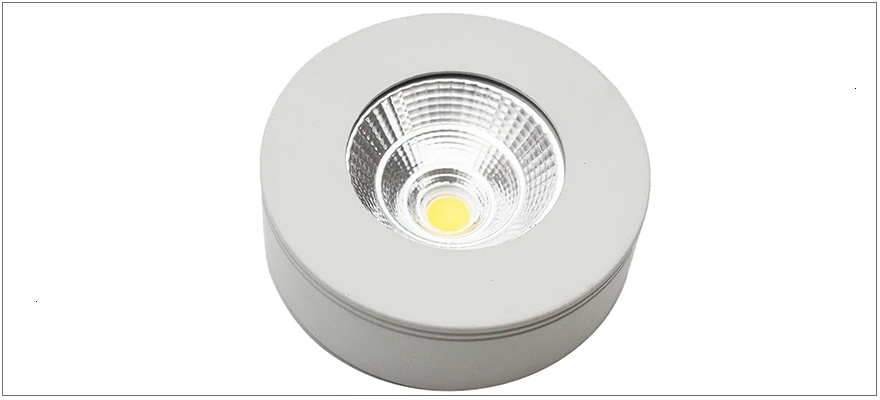 LEDIARY поверхностного монтажа мини-светильники белый круглый 75 мм шкаф лампа 90-260V Real> 5W Bookrack/дисплей для ювелирных изделий Внутреннее освещение
