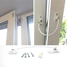 

4Pcs/Lot Child Protection Baby Safety Stainless Window Limiter Window Protection Security Lock On The Window Baby Lock