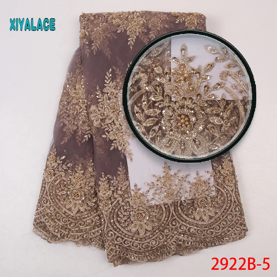 

Bridal Beads Lace Fabric High Quality 3d Lace Fabric Embroidery Tulle Lace For African French Lace Fabric For Party 2922b