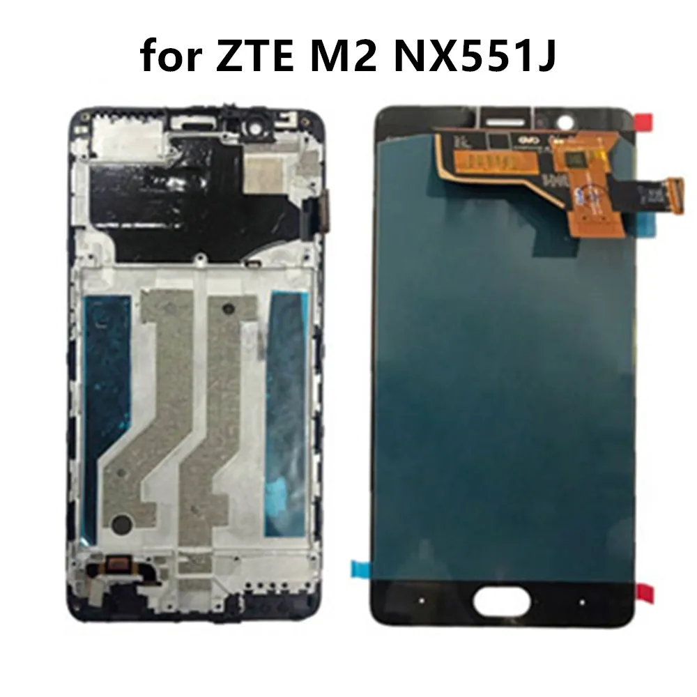 ЖК-дисплей 5 дюйма для ZTE Nubia M2 NX551J сенсорный экран дигитайзер стеклянная панель в