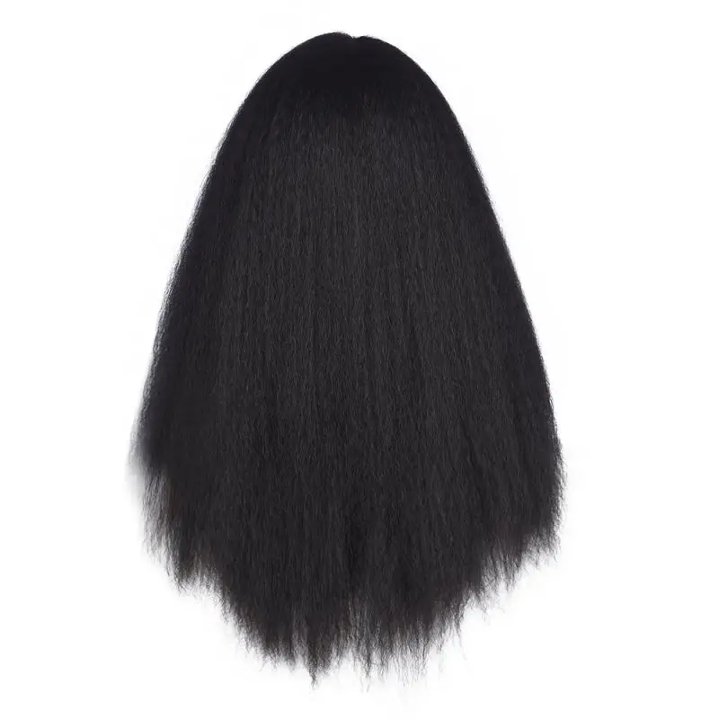 Black Wig African American Long Kinky Curly Heat Resistant Fiber Wigs For Black Women