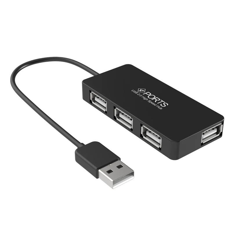 VIPATEY 4 порта USB концентратор Высокоскоростной USB 2,0 концентратор 480 Мбит/с мульти-Сплиттер расширительный мини-концентратор для ПК ноутбук для MacBook Mac Pro
