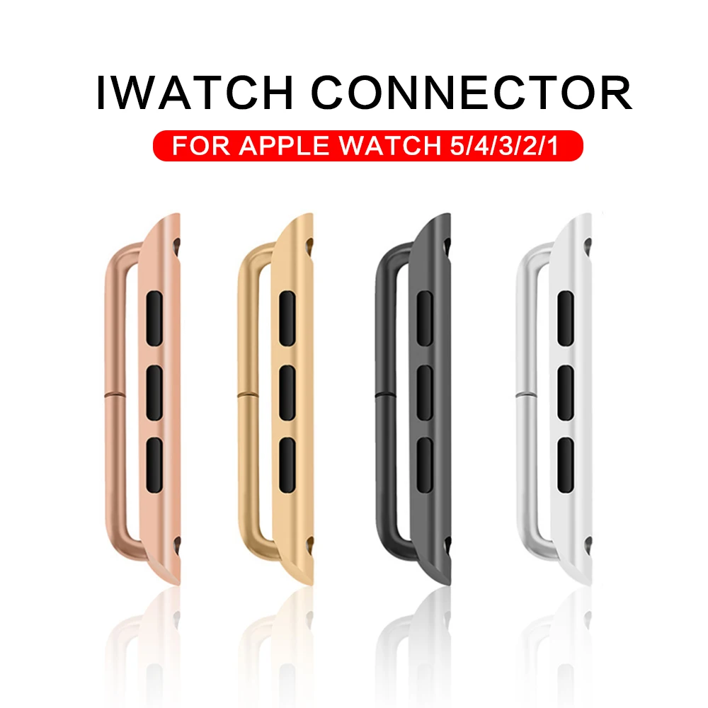 Разъем адаптера для Apple Watch band series 5 4 321 iwatch ремешок 42 мм 38 мм 44 мм 40 мм застежка из нержавеющей стали разъем адаптера