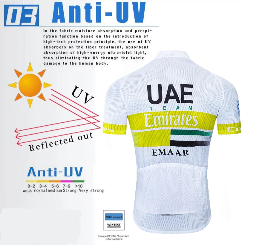Джерси Ciclismo de UAE de onda del Norte Ropa de bicicleta de verano, Ropa de Maillot, Ropa de Ciclismo, Ropa dep
