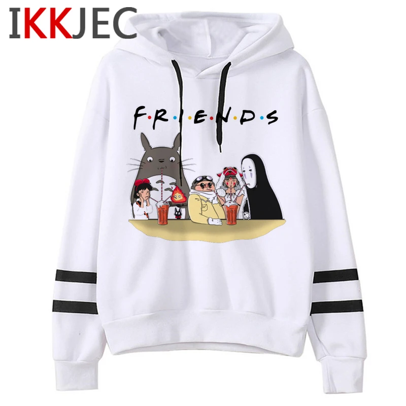 Женская толстовка с капюшоном Totoro Studio Ghibli Harajuku Kawaii забавная рисунком Ullzang Miyazaki Hayao