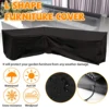 Waterproof Outdoor Patio Garden Furniture Cover L Shape Dustproof Table Chair Sofa Protective Cover Rain Snow Mildew Resistant 1