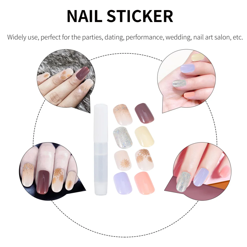 60 шт. накладные ногти накладки для ногтей шикарные наклейки дизайна