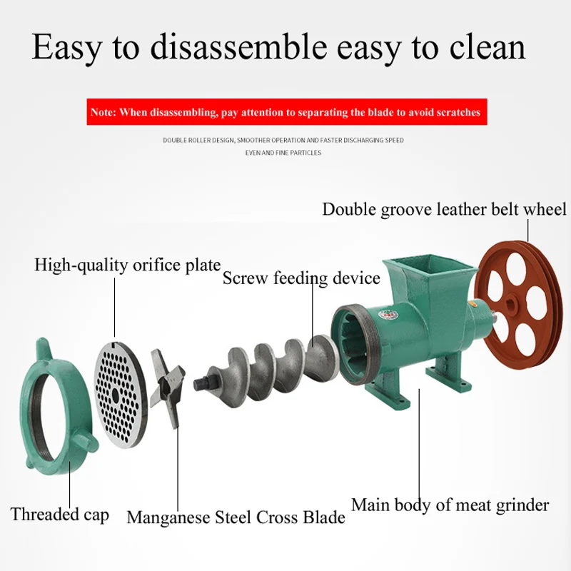 Commercial meat grinder, chicken bone, fish bone grinder, pork and beef mincer 4