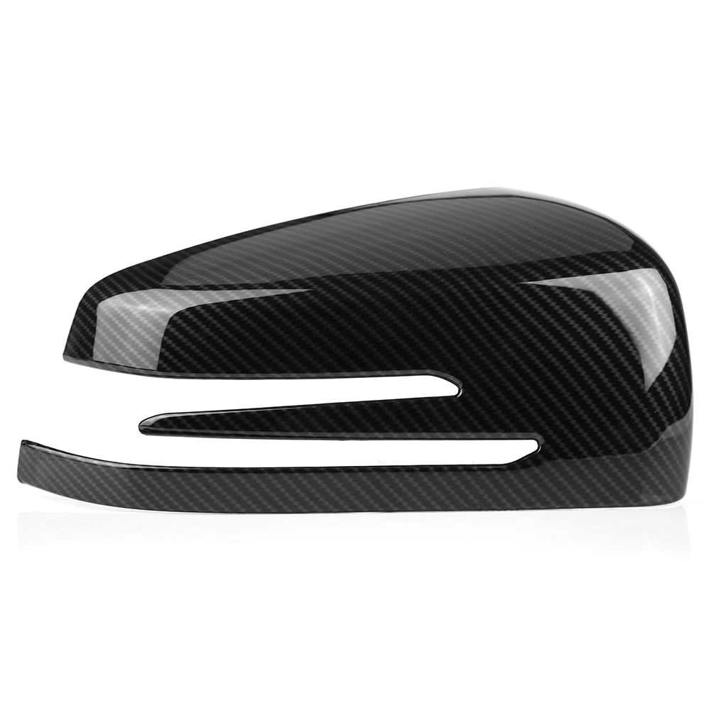 

1 Pair Aftermarket Rearview Mirror Cover Trim Carbon Fiber Side Cover Fit For Mercedes Benz A B C E GLA Class W204 W212