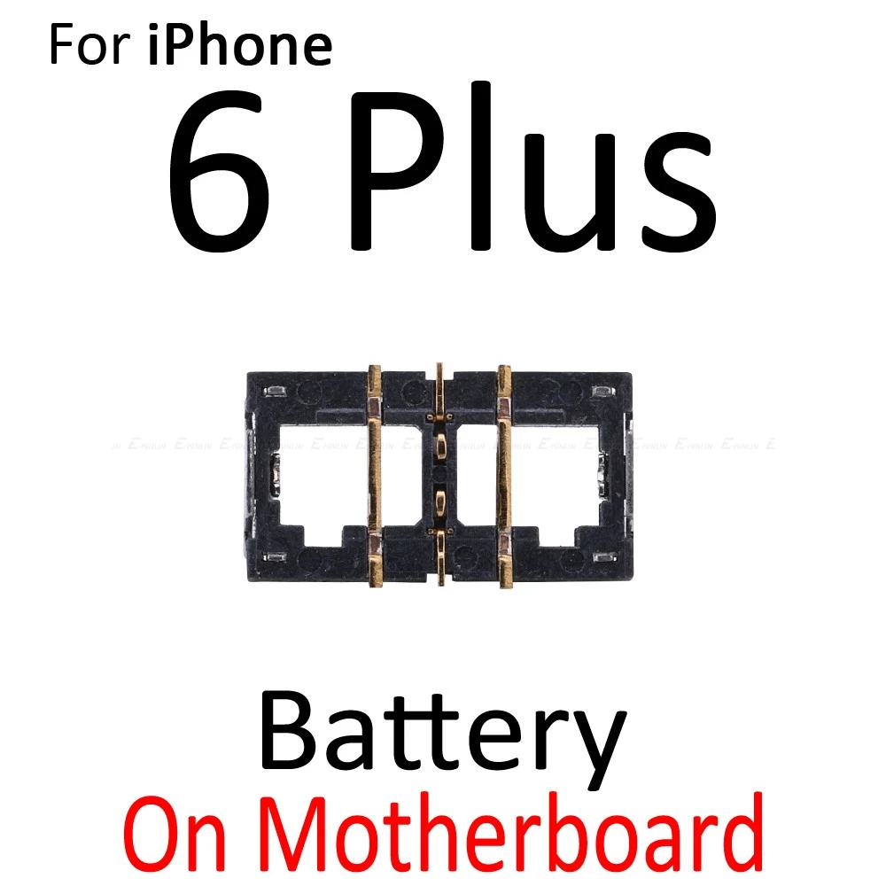 2 шт. разъем для аккумулятора внутренний разъем панели для iPhone 5 5S SE 5C 6 6S Plus держатель батареи Клип на гибкий кабель материнской платы - Цвет: On Board 6 Plus