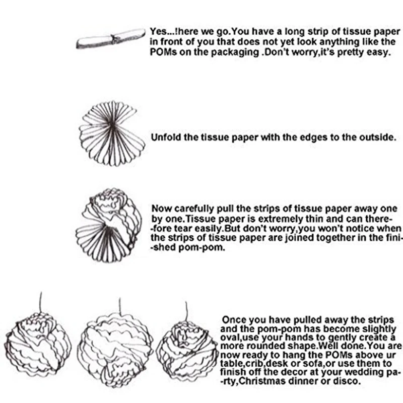 51 Pcs Decoration Supplies Round Paper Flower Ball Balloon Paper Tassel Birthday Pull Flag Home Birthday Party Wedding Decoratio