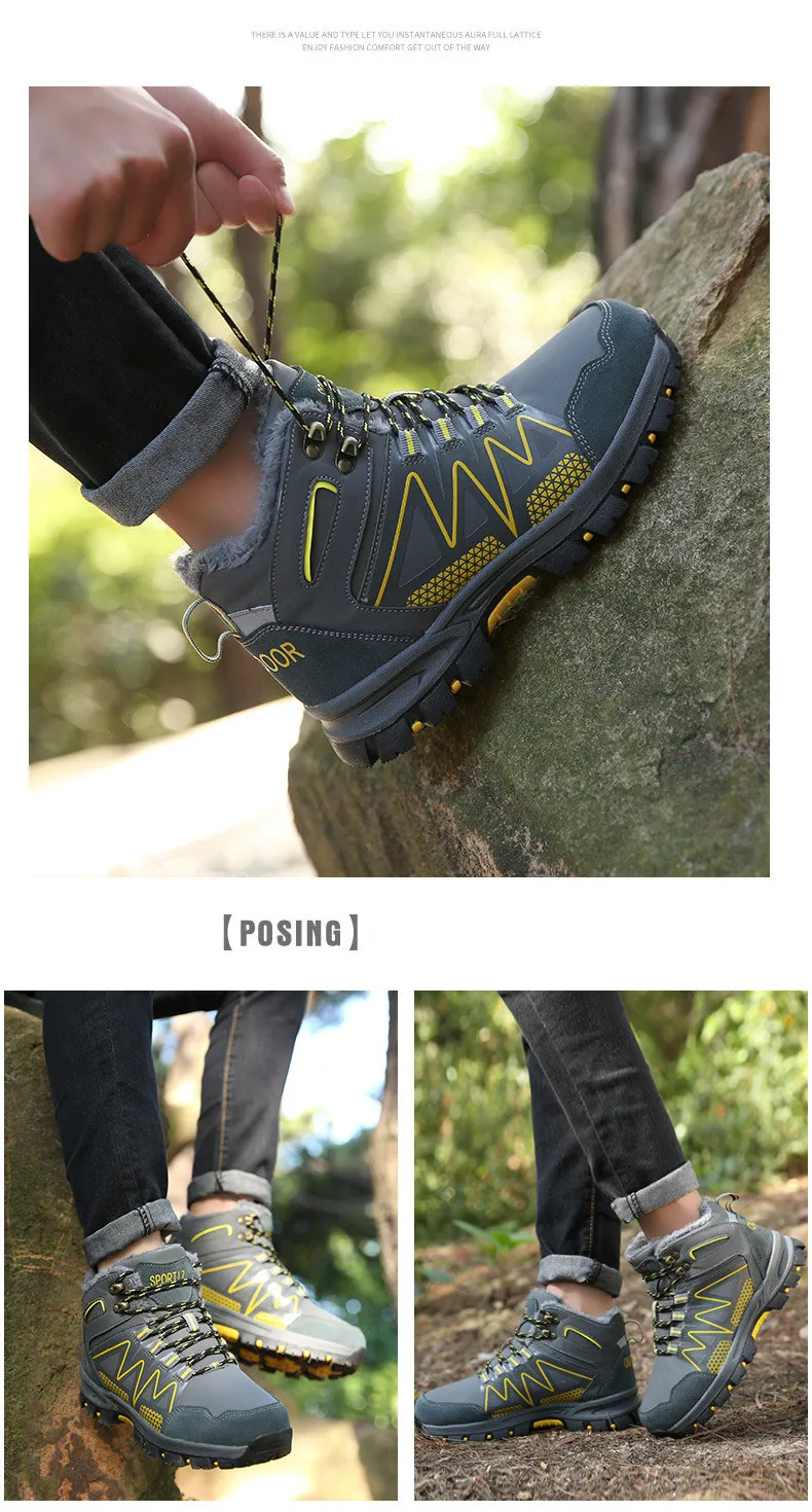 39-46 boots winter Comfortable warm Non-Slip winter men shoes#998MX