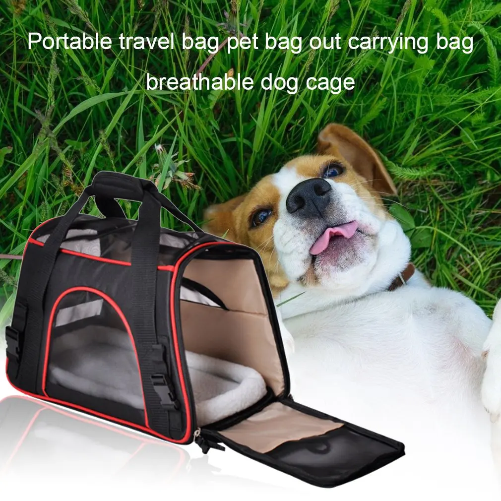 Exquisite Travel Bag Portable Comfort Easy To Clean Safe Durable Pet Bag Outing Carrying Bag Breathable Dog Cage