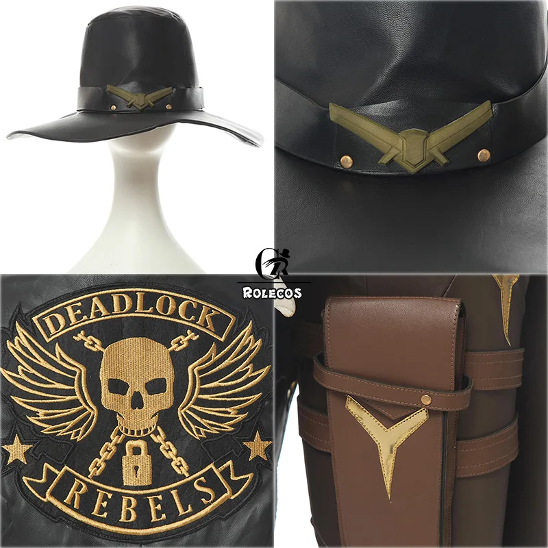 Женские наручные часы ROLECOS костюм Эш косплей OW Ashe Элизабет Каледония униформа