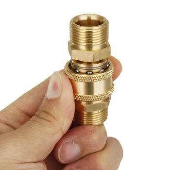 

3pcs M22 X 3/8" 14.8mm Quick Release Pressure Washer Hose Coupling Fitting Connector