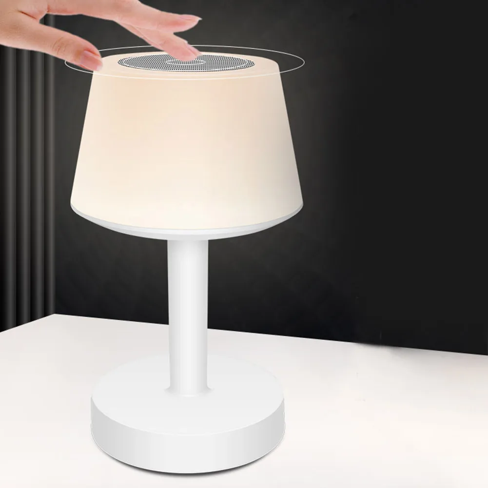 

LED Night Light Wireless Bluetooth Speaker Touching Sensor Colorful Desk Bedside Lamp FAS6