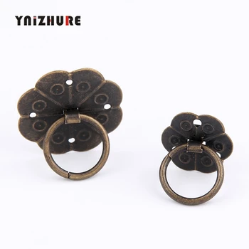 

10pcs 20/30mm Furniture Handles Puxador Knob Door Hardware Small Handle Tin Packing Boxes Decorated Antique Plum Suitcase