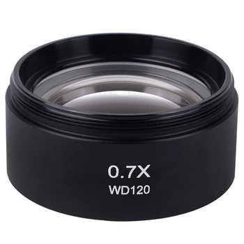 

WD120 0.7X Trinocular Stereo Microscope Auxiliary Objective Lens Barlow Lens 48mm Thread