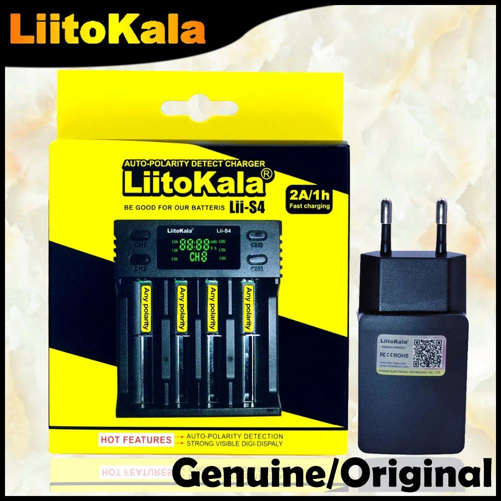 Liitokala Lii S4 LCD 3 7 В 18650 18350 18500 21700 20700B 20700 14500 26650 1 2 AA AAA NiMH Зарядное устройство для