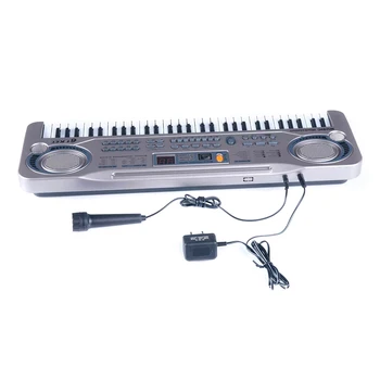 

21inch 61 Keys LED Electronic Keyboard Children Education Music Instrument Toy with Microphone EU plug Adapter